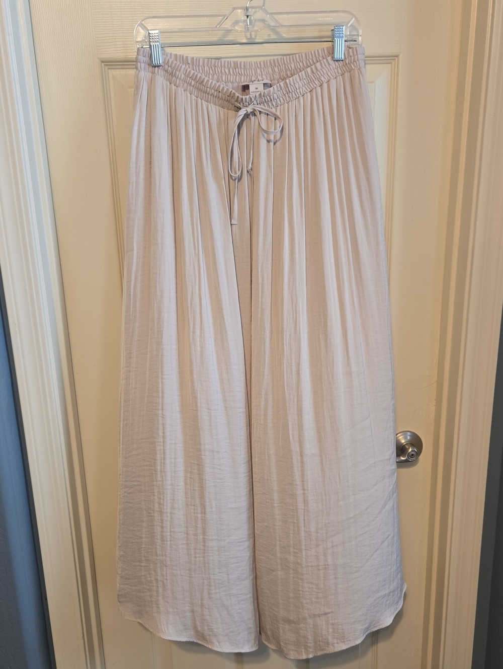Style & Co. Light Beige Wide-Leg Maxi Skirt